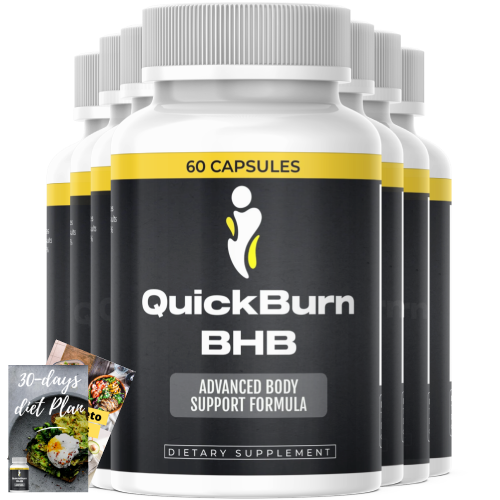 QuickBurn BHB supplement bottles